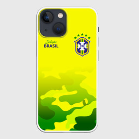 Чехол для iPhone 13 mini с принтом Бразилия в Санкт-Петербурге,  |  | brasil | brazil | бразилия | бразильская сборная | сборная бразилии | сборная бразилии по футболу | сборные | форма | футбол | футбольные сборные | чемпиона | чемпионат мира