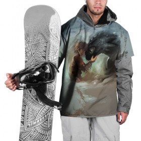 Накидка на куртку 3D с принтом Верные друзья в Санкт-Петербурге, 100% полиэстер |  | dragon | how | to train | your | астрид | беззубик | викинги | всадник | дракон | как | ночная | олух | приручить | фурия | фэнтези