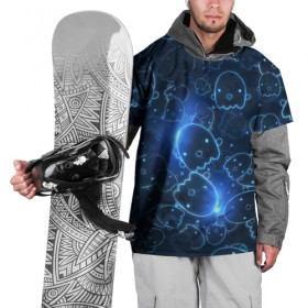 Накидка на куртку 3D с принтом Ghosty в Санкт-Петербурге, 100% полиэстер |  | Тематика изображения на принте: абстракция | аниме | белый | кавай | каспер | милота | приведение | приведенька | призрак | свет | синий