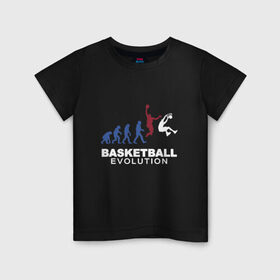 Детская футболка хлопок с принтом Баскетбольная эволюция в Санкт-Петербурге, 100% хлопок | круглый вырез горловины, полуприлегающий силуэт, длина до линии бедер | and1 | basketball | coach | evolution | game | james | jordan | lebron | monkey | mvp | nba | player | slam dunk | sport | streetball | team | баскетбол | баскетболист | бросок | джеймс | джордан | игра | игрок | леброн | мяч | нба | обезьяна | 