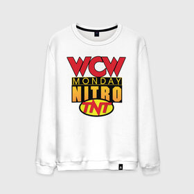 Мужской свитшот хлопок с принтом WCW Monday Night Nitro в Санкт-Петербурге, 100% хлопок |  | Тематика изображения на принте: nitro | wcw | wrestling | рестлинг
