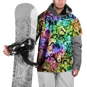 Накидка на куртку 3D с принтом Радуга ахегао в Санкт-Петербурге, 100% полиэстер |  | Тематика изображения на принте: ahegao | anime | manga | аниме | ахегао | коллаж | манга | паттрен | цвет