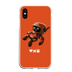 Чехол для iPhone XS Max матовый с принтом Love Death + Robots в Санкт-Петербурге, Силикон | Область печати: задняя сторона чехла, без боковых панелей | love death robots | netflix | аниматрица | короткометражка | любовь | мультик | мультисериал | надпись | нетфликс | оранжевый | пафос | робот | роботы | сериал | треш | хипстер