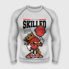 Мужской рашгард 3D с принтом Skilled and lucky в Санкт-Петербурге,  |  | ball | basketball | black | clo | cool | crown | finger | gold | lucky | ring | sneakers | street | teenager | text | white | баскетбол | баскетболист | большая | кольцо | корона | кроссовки | крутой | мяч | надпись | опытный | очки | перчатки |