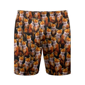 Мужские шорты 3D спортивные с принтом Упоротые лисы в Санкт-Петербурге,  |  | Тематика изображения на принте: fox | животные | лис | лиса | лисичка | мем | паттрен | рыжий | толпа | упортый | фыр фыр