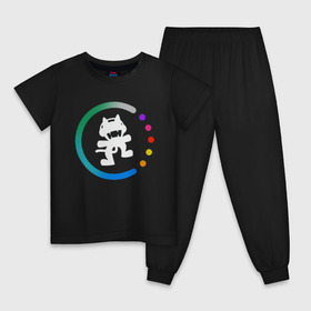 Детская пижама хлопок с принтом Monstercat в Санкт-Петербурге, 100% хлопок |  брюки и футболка прямого кроя, без карманов, на брюках мягкая резинка на поясе и по низу штанин
 | Тематика изображения на принте: 