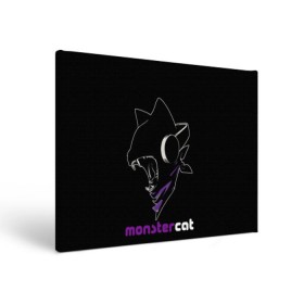 Холст прямоугольный с принтом Monstercat в Санкт-Петербурге, 100% ПВХ |  | monstercat | клуб | клубная музыка | кот | котенок | кошка | лейбл | монстар | монстар кет | монстер | музыка | танцевальная музыка | электронная | электронная музыка