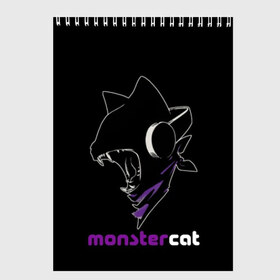 Скетчбук с принтом Monstercat в Санкт-Петербурге, 100% бумага
 | 48 листов, плотность листов — 100 г/м2, плотность картонной обложки — 250 г/м2. Листы скреплены сверху удобной пружинной спиралью | Тематика изображения на принте: monstercat | клуб | клубная музыка | кот | котенок | кошка | лейбл | монстар | монстар кет | монстер | музыка | танцевальная музыка | электронная | электронная музыка