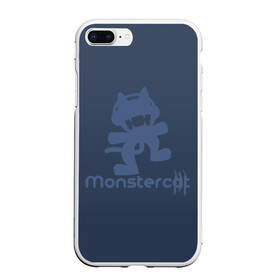 Чехол для iPhone 7Plus/8 Plus матовый с принтом Monstercat в Санкт-Петербурге, Силикон | Область печати: задняя сторона чехла, без боковых панелей | monstercat | клуб | клубная музыка | кот | котенок | кошка | лейбл | монстар | монстар кет | монстер | музыка | танцевальная музыка | электронная | электронная музыка