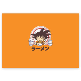 Поздравительная открытка с принтом Saiyan Ramen - Dragon Ball Z в Санкт-Петербурге, 100% бумага | плотность бумаги 280 г/м2, матовая, на обратной стороне линовка и место для марки
 | ball z | dragon | акира | дракона | драконий | жемчуг | зет | иероглиф | манга | ниндзя | стиль | торияма | японский