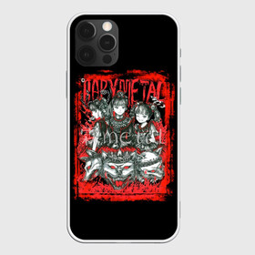Чехол для iPhone 12 Pro с принтом babymetal anime в Санкт-Петербурге, силикон | область печати: задняя сторона чехла, без боковых панелей | Тематика изображения на принте: black | metall | аниме | бэбиметал | волки | девочки | рамка | рок | тяжелаямузыка | тянки