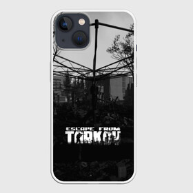 Чехол для iPhone 13 с принтом Escape from tarkov в Санкт-Петербурге,  |  | 2028 | battlestate | battlestate games | bear | contract wars | eft | escape | escape from tarkov | games | hired ops | hops | r.2028 | russia 2028 | tarkov | usec | хопс | чвк