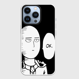 Чехол для iPhone 13 Pro с принтом One Puncn Man OK в Санкт-Петербурге,  |  | one punch man | onepunchman | oppai | аниме | ван панч мен | ванпанчмен | манга | сайтама | супергерои | человек один удар