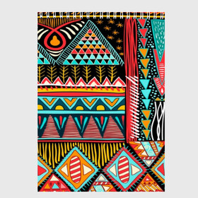 Скетчбук с принтом Африканский стиль в Санкт-Петербурге, 100% бумага
 | 48 листов, плотность листов — 100 г/м2, плотность картонной обложки — 250 г/м2. Листы скреплены сверху удобной пружинной спиралью | Тематика изображения на принте: africa | african | pattern | style | trend | африка | африканский стиль | геометрия | мода | орнамент | паттерн | стиль | тренд