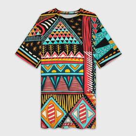 Платье-футболка 3D с принтом Африканский стиль в Санкт-Петербурге,  |  | Тематика изображения на принте: africa | african | pattern | style | trend | африка | африканский стиль | геометрия | мода | орнамент | паттерн | стиль | тренд