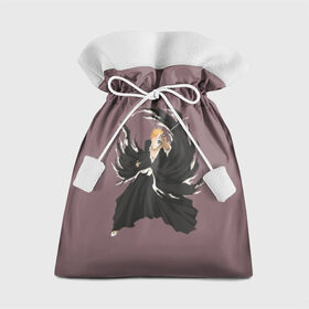 Подарочный 3D мешок с принтом Kurosaki Ichigo в Санкт-Петербурге, 100% полиэстер | Размер: 29*39 см | bankai | bleach | hollow | ichigo | kurosaki | mask | shinigami | банкай | блич | ичиго | куросаки | маска | пустой | шинигами