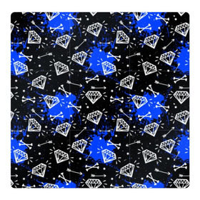 Магнитный плакат 3Х3 с принтом Алмазы и стрелы в Санкт-Петербурге, Полимерный материал с магнитным слоем | 9 деталей размером 9*9 см | абстракция | алмазная | алмазы | краска | пятна | стрелка | стрелы