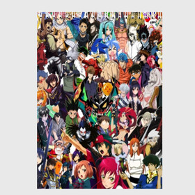 Скетчбук с принтом ANIME HEROES в Санкт-Петербурге, 100% бумага
 | 48 листов, плотность листов — 100 г/м2, плотность картонной обложки — 250 г/м2. Листы скреплены сверху удобной пружинной спиралью | Тематика изображения на принте: anime heroes | gintama | high school dxd | no game no life | one piece | re:creators | satsuriku no tenshi | shokugeki no soma | sword art online | violet evergarden | аниме герои | атака на титанов | б | без игры жизни нет | бездомный бог | 