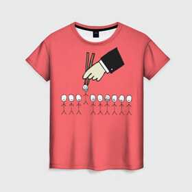 Женская футболка 3D с принтом HR в Санкт-Петербурге, 100% полиэфир ( синтетическое хлопкоподобное полотно) | прямой крой, круглый вырез горловины, длина до линии бедер | hr | hr manager | hr менеджер | human resources | кадровик | профессии