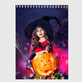 Скетчбук с принтом Маленькая ведьма в Санкт-Петербурге, 100% бумага
 | 48 листов, плотность листов — 100 г/м2, плотность картонной обложки — 250 г/м2. Листы скреплены сверху удобной пружинной спиралью | beautiful | crimson | cute | dress | girl | gloves | hair | halloween | hat | holiday | little | long | night | pumpkin | red | smoke | witch | ведьма | волосы | д | девочка | держит | дым | красивая | красная | маленькая | малиновый | метла | милая | ноч