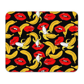 Коврик прямоугольный с принтом Губы и бананы в Санкт-Петербурге, натуральный каучук | размер 230 х 185 мм; запечатка лицевой стороны | background | bananas | black | drawing | erotic | food | fruit | lips | red | womens | бананы | губы | еда | женские | красные | рисунок | фон | фрукты | черный
