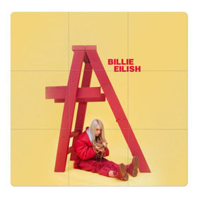 Магнитный плакат 3Х3 с принтом Billie Eilish в Санкт-Петербурге, Полимерный материал с магнитным слоем | 9 деталей размером 9*9 см | Тематика изображения на принте: bad guy | bellyache | billie eilish | bury a friend | ocean eyes | when we all fall asleep where do we go | билли айлиш | музыка | певица