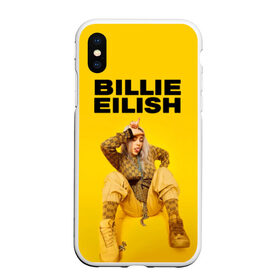 Чехол для iPhone XS Max матовый с принтом Billie Eilish в Санкт-Петербурге, Силикон | Область печати: задняя сторона чехла, без боковых панелей | bad guy | bellyache | billie eilish | bury a friend | ocean eyes | when we all fall asleep where do we go | билли айлиш | музыка | певица