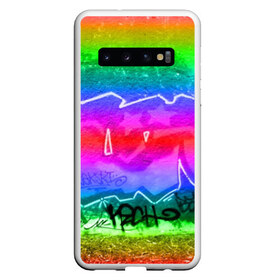 Чехол для Samsung Galaxy S10 с принтом GRAFFITI NEON в Санкт-Петербурге, Силикон | Область печати: задняя сторона чехла, без боковых панелей | grafiti | paint | street art | urban | город | граффити | искусство | кирпичи | краски | рисунки | стена | улицы | уличное искусство