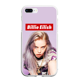 Чехол для iPhone 7Plus/8 Plus матовый с принтом Billie Eilish в Санкт-Петербурге, Силикон | Область печати: задняя сторона чехла, без боковых панелей | bad guy | bellyache | billie eilish | bury a friend | ocean eyes | when we all fall asleep where do we go | билли айлиш | музыка | певица