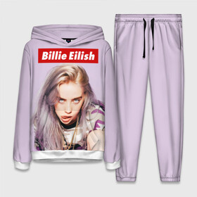 Женский костюм 3D (с толстовкой) с принтом Billie Eilish в Санкт-Петербурге,  |  | bad guy | bellyache | billie eilish | bury a friend | ocean eyes | when we all fall asleep where do we go | билли айлиш | музыка | певица