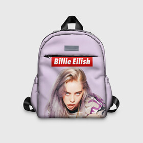 Детский рюкзак 3D с принтом Billie Eilish в Санкт-Петербурге, 100% полиэстер | лямки с регулируемой длиной, сверху петелька, чтобы рюкзак можно было повесить на вешалку. Основное отделение закрывается на молнию, как и внешний карман. Внутри дополнительный карман. По бокам два дополнительных кармашка | Тематика изображения на принте: bad guy | bellyache | billie eilish | bury a friend | ocean eyes | when we all fall asleep where do we go | билли айлиш | музыка | певица