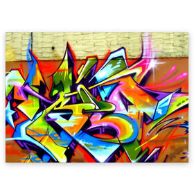 Поздравительная открытка с принтом Кислота в Санкт-Петербурге, 100% бумага | плотность бумаги 280 г/м2, матовая, на обратной стороне линовка и место для марки
 | felipe pantone | grafiti | paint | street art | urban | город | граффити | искусство | кирпичи | краски | рисунки | стена | улицы | уличное искусство