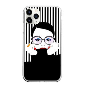 Чехол для iPhone 11 Pro матовый с принтом Fashion girl в Санкт-Петербурге, Силикон |  | art | beautiful | black | black and white | bright | d | fashion | girl | gold | graphic | pop art | ring | round | woman | young | брюнетка | девушка | женщина | золото | искусство | кольцо | красивая | макияж | маникюр | мода | молодая | очки 