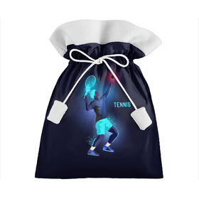 Подарочный 3D мешок с принтом TENNIS NEON в Санкт-Петербурге, 100% полиэстер | Размер: 29*39 см | Тематика изображения на принте: neon | sport | tennis | неон | неоновый | спорт | спортсмен | теннис