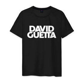 Мужская футболка хлопок с принтом David Guetta в Санкт-Петербурге, 100% хлопок | прямой крой, круглый вырез горловины, длина до линии бедер, слегка спущенное плечо. | Тематика изображения на принте: david guetta | guetta | гетта | дэвид гетта