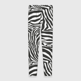 Леггинсы 3D с принтом Полосы зебры в Санкт-Петербурге, 80% полиэстер, 20% эластан | Эластичный пояс, зауженные к низу, низкая посадка | abstraction | african | animal | black and white | camouflage | disguise | skin | stripes | zebra | абстракция | африканская | животное | зебры | камуфляж | маскировка | полосы | черно белый