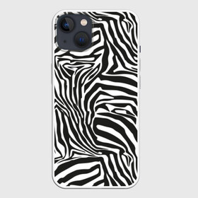 Чехол для iPhone 13 с принтом Полосы зебры в Санкт-Петербурге,  |  | abstraction | african | animal | black and white | camouflage | disguise | skin | stripes | zebra | абстракция | африканская | животное | зебры | камуфляж | маскировка | полосы | черно белый