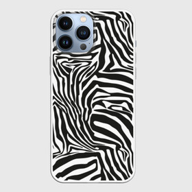Чехол для iPhone 13 Pro Max с принтом Полосы зебры в Санкт-Петербурге,  |  | abstraction | african | animal | black and white | camouflage | disguise | skin | stripes | zebra | абстракция | африканская | животное | зебры | камуфляж | маскировка | полосы | черно белый