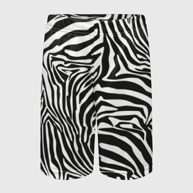 Детские спортивные шорты 3D с принтом Полосы зебры в Санкт-Петербурге,  100% полиэстер
 | пояс оформлен широкой мягкой резинкой, ткань тянется
 | Тематика изображения на принте: abstraction | african | animal | black and white | camouflage | disguise | skin | stripes | zebra | абстракция | африканская | животное | зебры | камуфляж | маскировка | полосы | черно белый