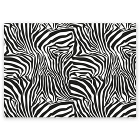 Поздравительная открытка с принтом Полосы зебры в Санкт-Петербурге, 100% бумага | плотность бумаги 280 г/м2, матовая, на обратной стороне линовка и место для марки
 | Тематика изображения на принте: abstraction | african | animal | black and white | camouflage | disguise | skin | stripes | zebra | абстракция | африканская | животное | зебры | камуфляж | маскировка | полосы | черно белый