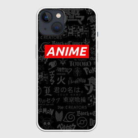 Чехол для iPhone 13 с принтом ЧЕ ПАЦАНЫ АНИМЕ в Санкт-Петербурге,  |  | anime heroes | gintama | high school dxd | no game no life | one piece | re:creators | satsuriku no tenshi | shokugeki no soma | sword art online | violet evergarden | аниме герои | атака на титанов | без игры жизни нет | бездомный