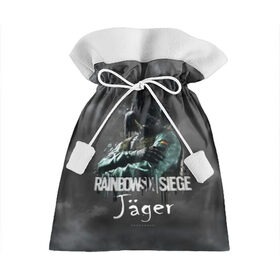Подарочный 3D мешок с принтом Jager : Rainbow Six в Санкт-Петербурге, 100% полиэстер | Размер: 29*39 см | gameplay | mozzie | pvp | r6 | r6s | siege | герой | дым | огонь | осада | пламя | радуга | снайпер | сражения | туман | шутер