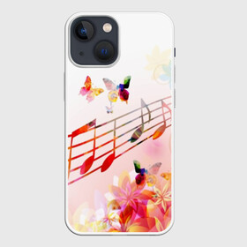 Чехол для iPhone 13 mini с принтом Ноты весна в Санкт-Петербурге,  |  | music | абстракция | книга | листы | музыка | музыкальный | ноты | произведение | страница | тетрадь