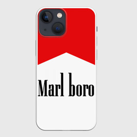 Чехол для iPhone 13 mini с принтом Мальборо в Санкт-Петербурге,  |  | marlboro | мальборо | мода