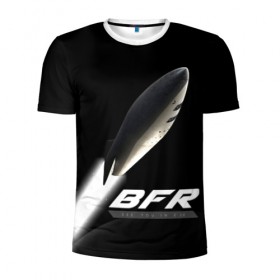 Мужская футболка 3D спортивная с принтом BFR (Big Falcon Rocket) в Санкт-Петербурге, 100% полиэстер с улучшенными характеристиками | приталенный силуэт, круглая горловина, широкие плечи, сужается к линии бедра | Тематика изображения на принте: bfr | big falcon rocket | elon musk | falcon 9 | falcon heavy | spacex | илон маск | космический корабль | космос | ракета