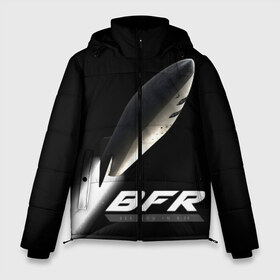 Мужская зимняя куртка 3D с принтом BFR (Big Falcon Rocket) в Санкт-Петербурге, верх — 100% полиэстер; подкладка — 100% полиэстер; утеплитель — 100% полиэстер | длина ниже бедра, свободный силуэт Оверсайз. Есть воротник-стойка, отстегивающийся капюшон и ветрозащитная планка. 

Боковые карманы с листочкой на кнопках и внутренний карман на молнии. | bfr | big falcon rocket | elon musk | falcon 9 | falcon heavy | spacex | илон маск | космический корабль | космос | ракета