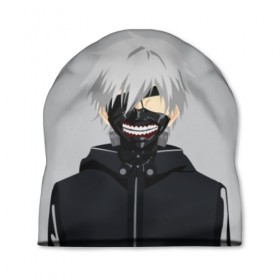 Шапка 3D с принтом Kaneki Ken в Санкт-Петербурге, 100% полиэстер | универсальный размер, печать по всей поверхности изделия | ghoul | kaneki | ken | tokyo | гуль | канеки | кен | токийский