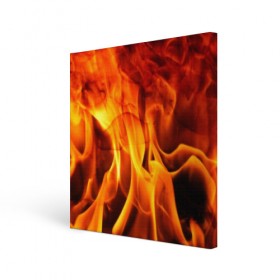 Холст квадратный с принтом Огонь и дым в Санкт-Петербурге, 100% ПВХ |  | fire | flame | in fire | smoke | в огне | дым | огненный | огонь | текстуры