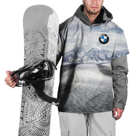 Накидка на куртку 3D с принтом BMW в Санкт-Петербурге, 100% полиэстер |  | bmw | clouds | ice | mountains | prestige | road | sky | snow | бмв | горы | дорога | лед | небо | облака | престиж | снег