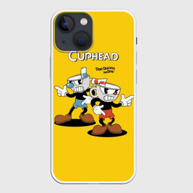 Чехол для iPhone 13 mini с принтом Cuphead в Санкт-Петербурге,  |  | cuphead | devil | game | mugman | дьявол | игра | капхед | магмен | цветок | чашка | чашкоголовый